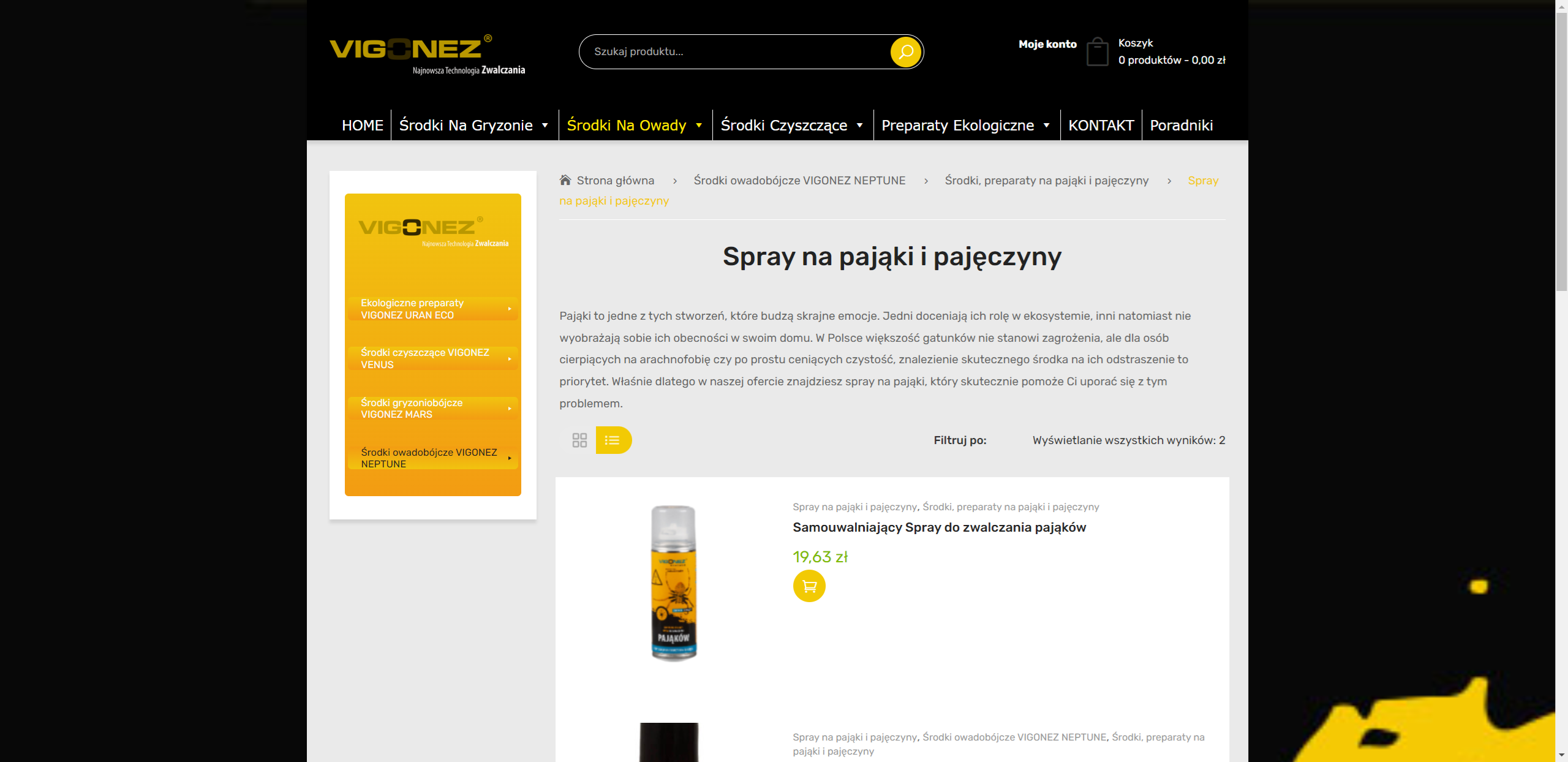 Jak wybrać spray na pająki do domu, piwnicy i garażu?