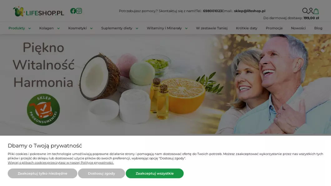 Zrzut ekranu strony LifeShop