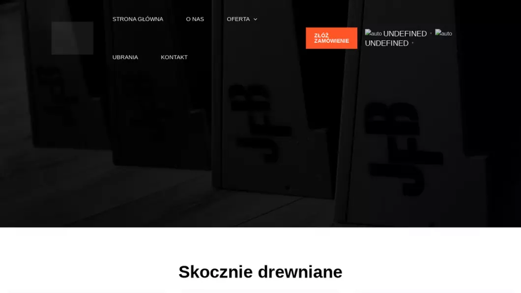 Zrzut ekranu strony JFB