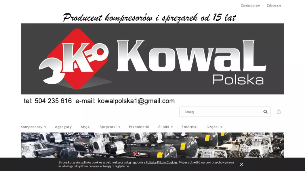 Zrzut ekranu strony KowaL Polska