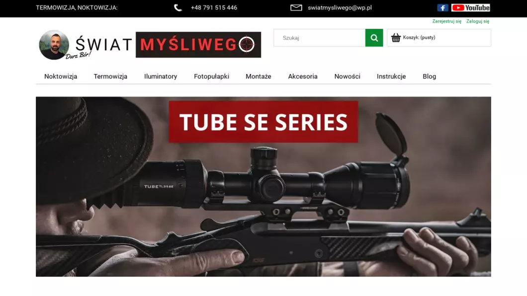 Zrzut ekranu strony Świat Myśliwego